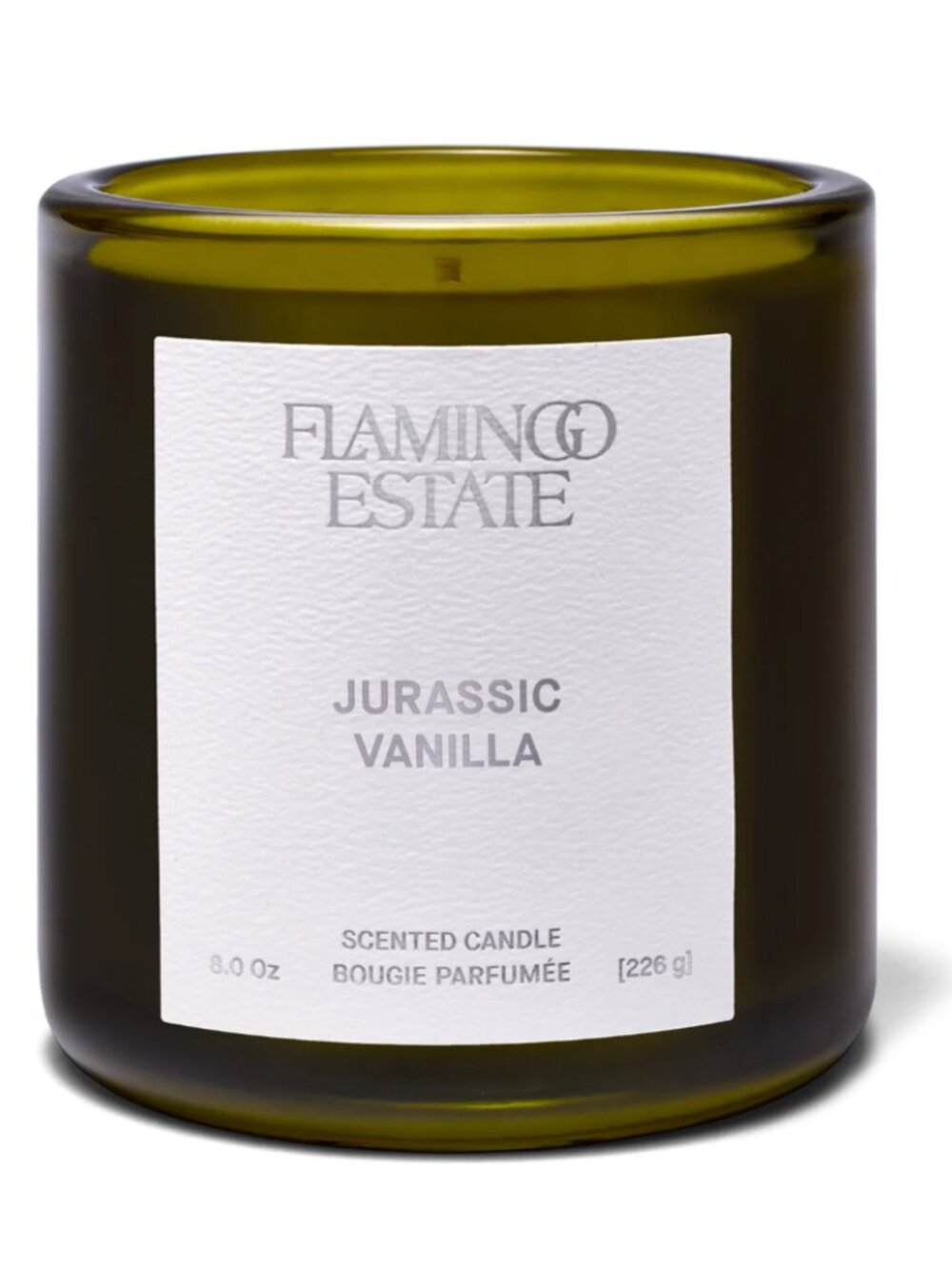 Flamingo Estate Jurassic Vanilla Candle. 8oz candle. NIB. 25% OFF Retail!